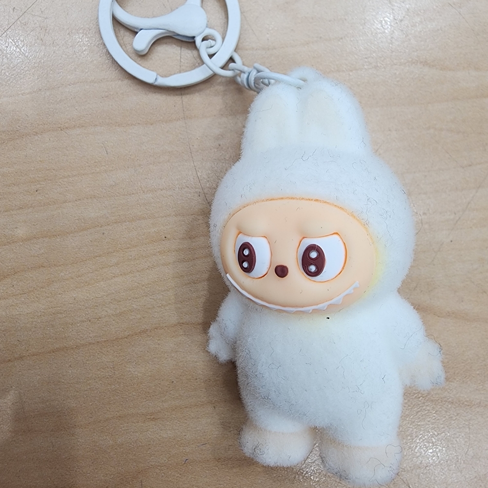 Labubu Cute White Bunny Keychain